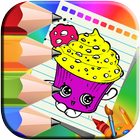 Coloring page for shopkins أيقونة