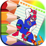 Coloring book for rangers hero أيقونة