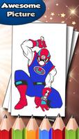 Coloring book for rangers hero تصوير الشاشة 2