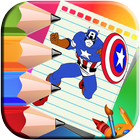 Comics Heroes Coloring book أيقونة