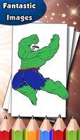 Comics Heroes Coloring book الملصق