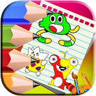 Cartoon coloring pages أيقونة