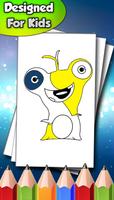 Cartoon coloring pages الملصق