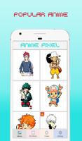 Anime Pixel Art - Hero Academia Coloring Game screenshot 1