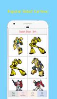 Robot Superhero Pixel Art - Coloring By Number syot layar 1