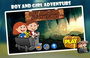 Boy And Girl Adventures Cartaz
