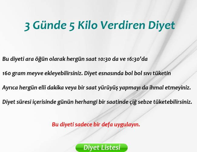 3 Gunde 5 Kilo Diyeti For Android Apk Download