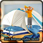 Boys Bedroom Cowboy Design icône