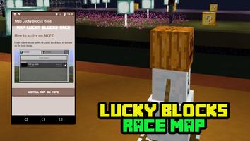Lucky Block Race Map MCPE capture d'écran 1