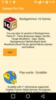 Backgammon Scrabble Solitaire स्क्रीनशॉट 1
