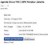 Agenda Siswa TKK 2 PENABUR Jkt 海报