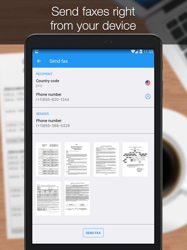 enviar fax grtis para android imagem de tela 4