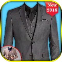 Man Stylish Formal Suit Photo Montage