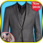 Man Stylish Formal Suit Photo Montage icône