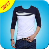 Men T-Shirt Photo Suit Montage 2017 biểu tượng