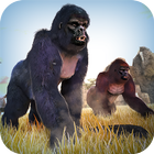 超級 大猩猩 猴 叢林 逃亡 冒險 遊戲 免費 图标