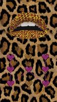 Leopard Lip Affiche