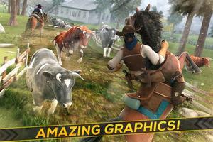 Cowboy Horse - Farm Racing स्क्रीनशॉट 1