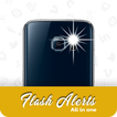 White color flash alerts on call, sms & other apps