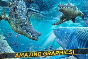 Shark & Crocodile Fight: Run স্ক্রিনশট 1