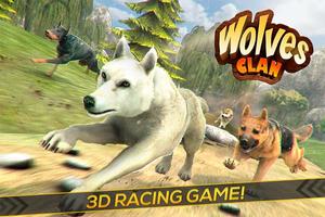 Wolves Clan! Wild Animals Sim poster