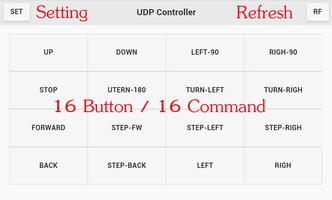 UDP Ctrl ESP8266 WiFi Remote Affiche