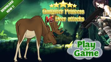 Princess VS Deer Attacks : Zombie Game Affiche