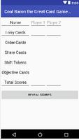 Coal Baron The Great Card Game: Scorepad captura de pantalla 1