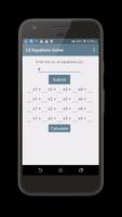 Linear System Equations Solver Plakat