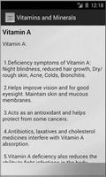 Vitamins and Minerals Screenshot 2