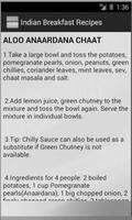 Indian Breakfast Recipes captura de pantalla 2