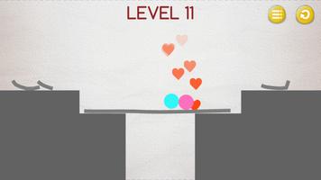Brain On The Line - Love balls - Physic Puzzle پوسٹر