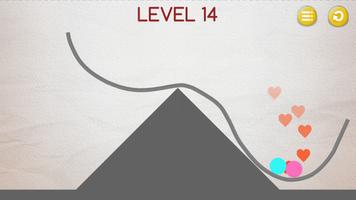 Brain On The Line - Love balls - Physic Puzzle screenshot 1