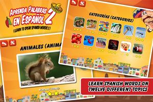 Spanish Vocabulary Flashcards capture d'écran 1