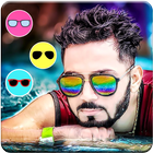 Men Sunglasses Photo Editor icono