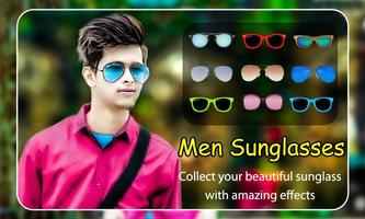 Men Sunglasses Photo Editor Affiche