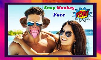 Face Swap with Monkey Face Plakat