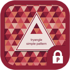 Triangle simple pattern Theme icône