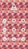 Triangle simple pattern Theme Affiche