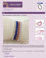 Beaded Daisy Net Bracelet पोस्टर