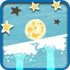 Roll the Moon: Tap Physics أيقونة