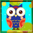 Cute Owls Coloring Book icône