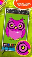 Cute Owls Coloring Book capture d'écran 3