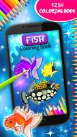 Fish Coloring Book Affiche