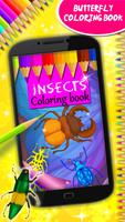 livre de coloris pour insectes Affiche