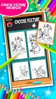 Sweet Bunny Coloring Book اسکرین شاٹ 2