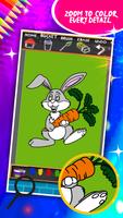 Sweet Bunny Coloring Book syot layar 3