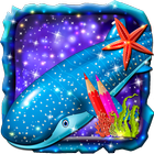 Sea Creatures Coloring Book icon