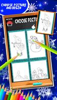 Livre à colorier de bonhomme de neige capture d'écran 2