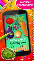 libro para colorear vegetales Poster